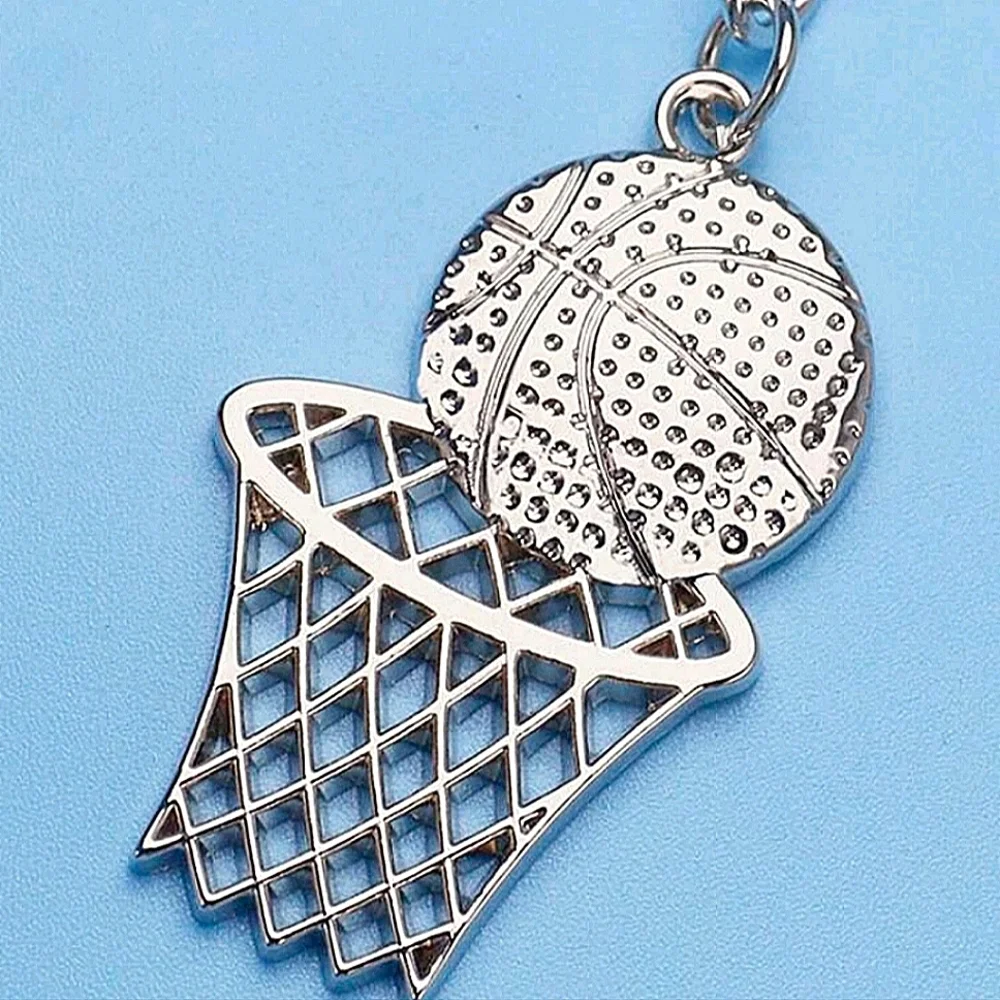 Basketball Charm Keychain. - Picture 3 of 3